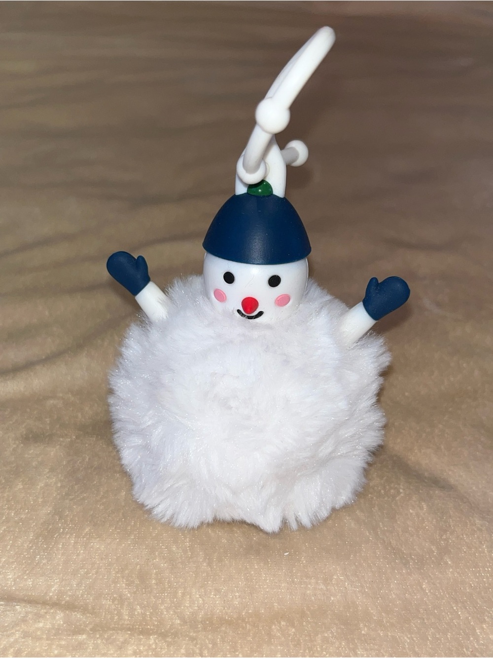 Bath and Body Works Snowman PocketBac Holder Winter Fuzzy Pom Pom